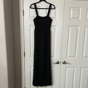 Elegant Black Wide Leg Jumpsuit